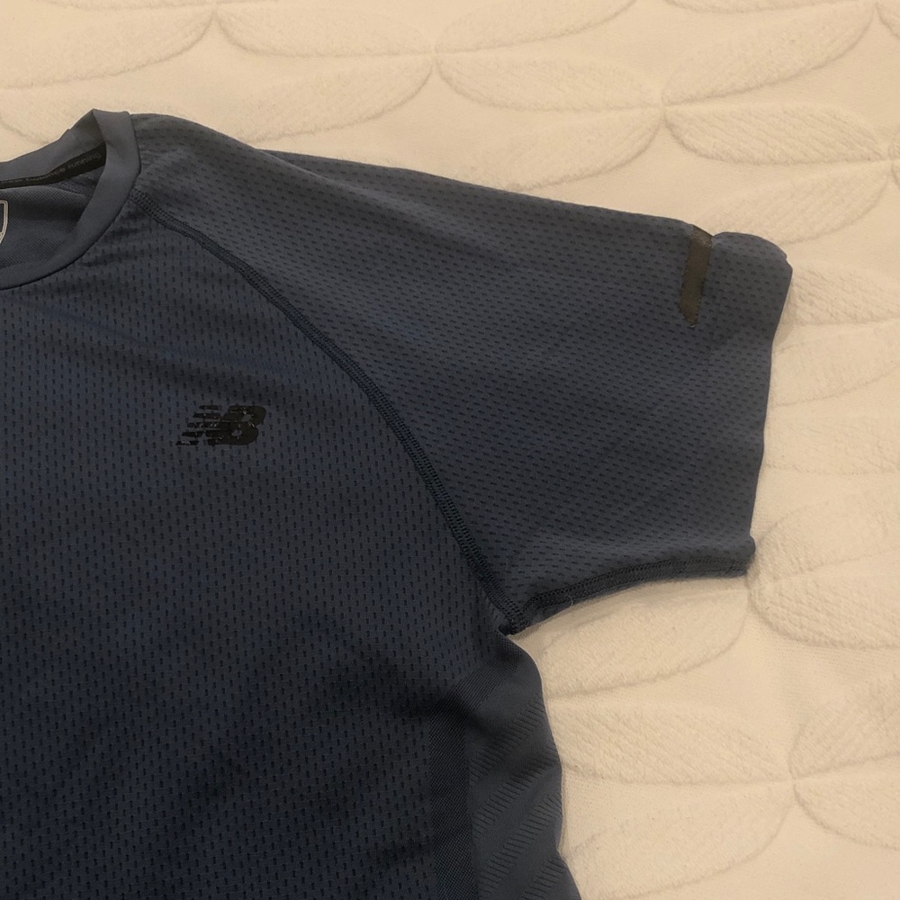 New Balance Light Blue Performance Tee - Picture 3 of 6